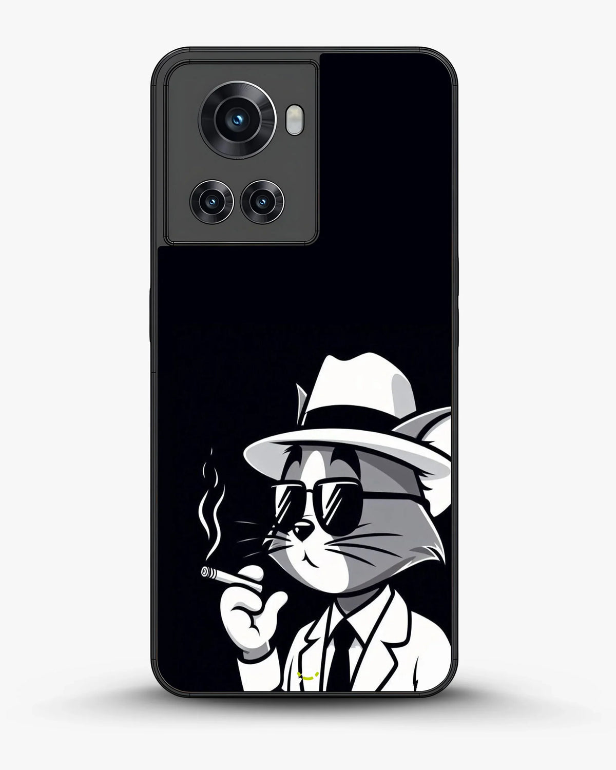Cat Detective Phone Case - Monochrome Art Print for iPhone, Samsung, Pixel, OnePlus & Vivo