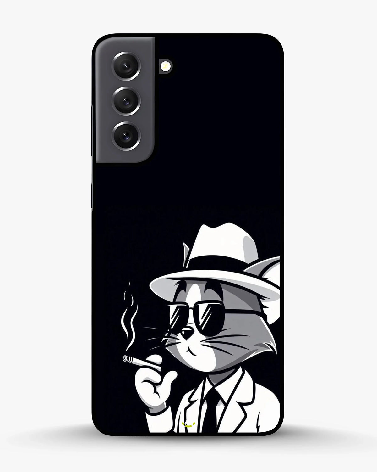 Cat Detective Phone Case - Monochrome Art Print for iPhone, Samsung, Pixel, OnePlus & Vivo