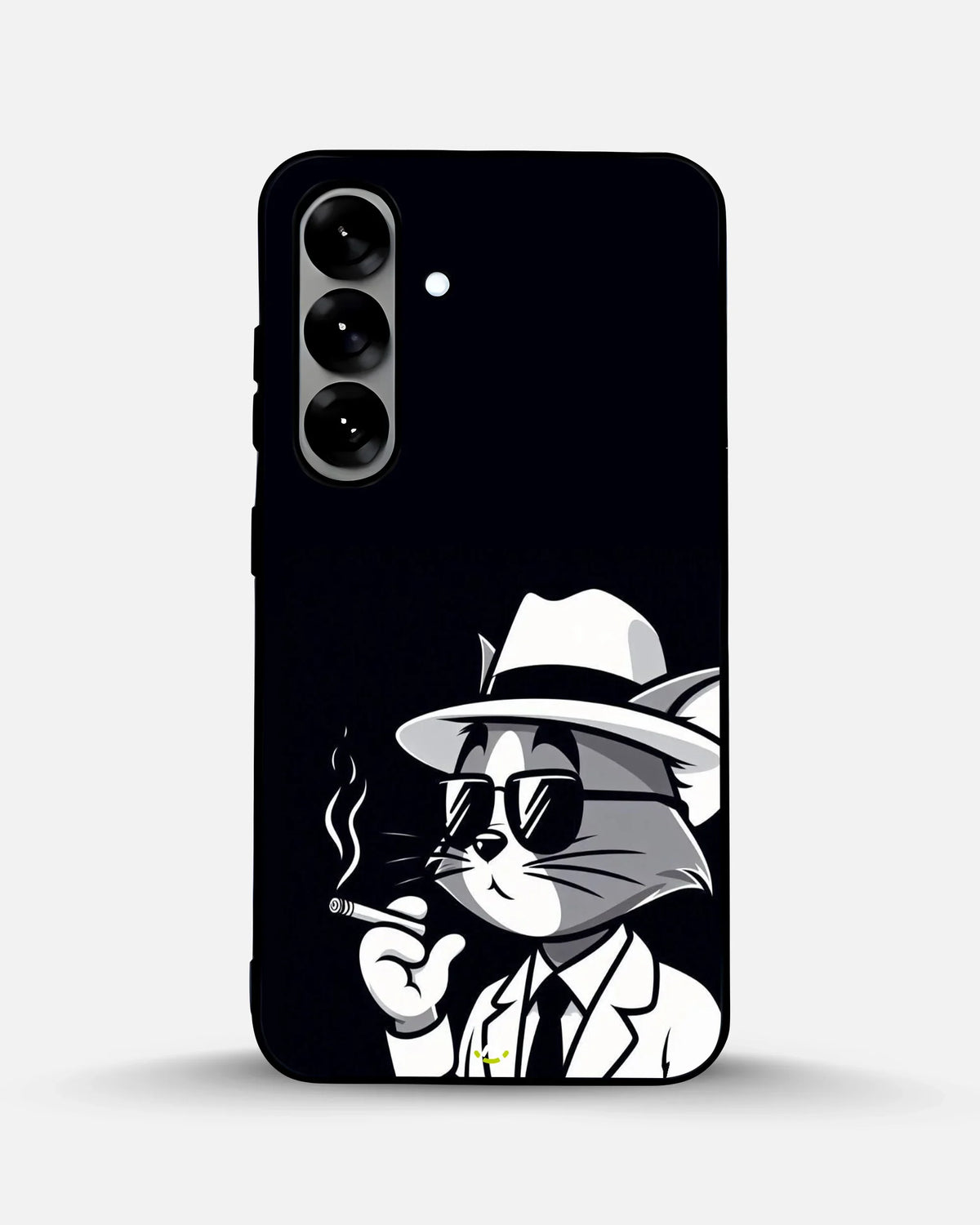 Cat Detective Phone Case - Monochrome Art Print for iPhone, Samsung, Pixel, OnePlus & Vivo
