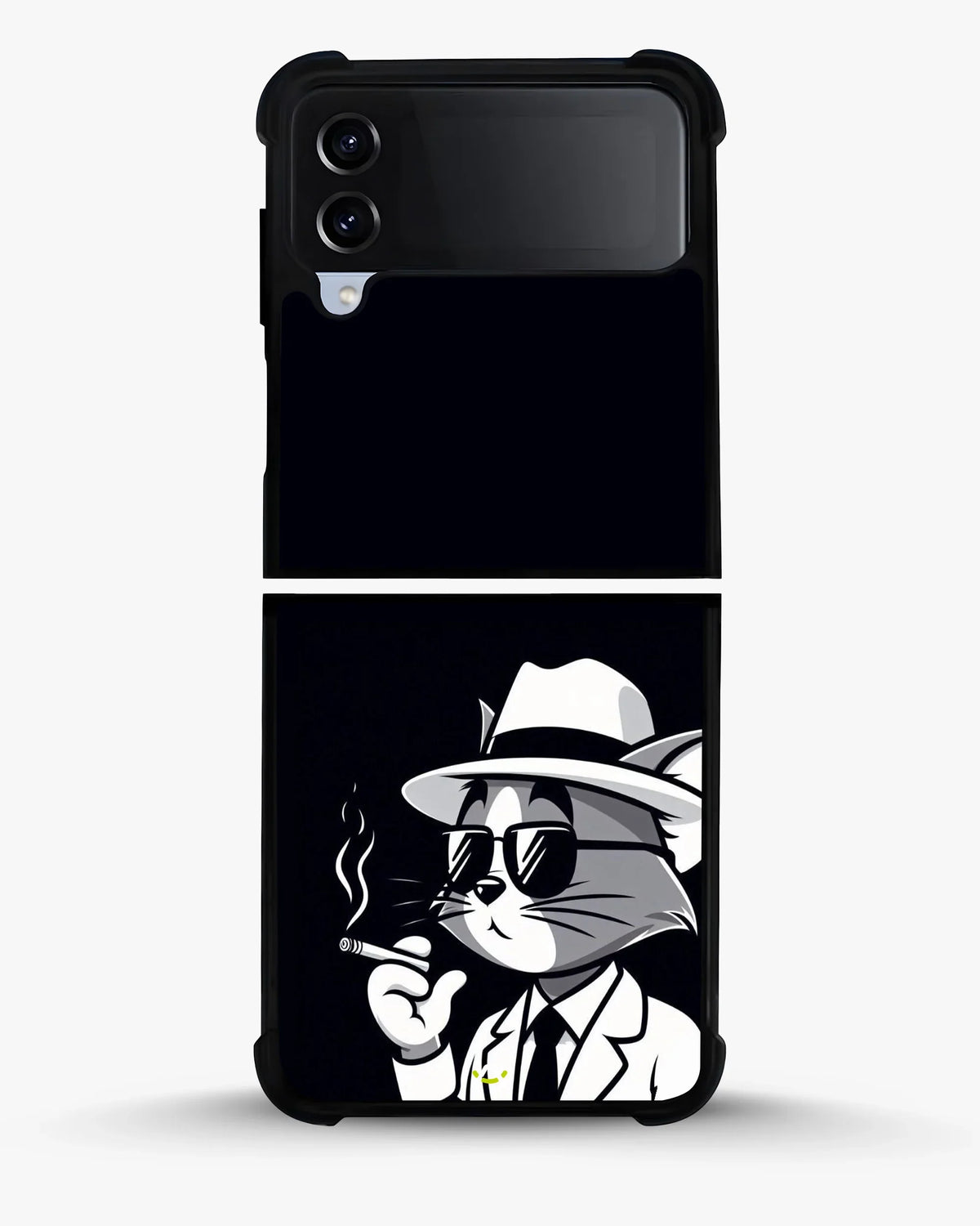 Cat Detective Phone Case - Monochrome Art Print for iPhone, Samsung, Pixel, OnePlus & Vivo