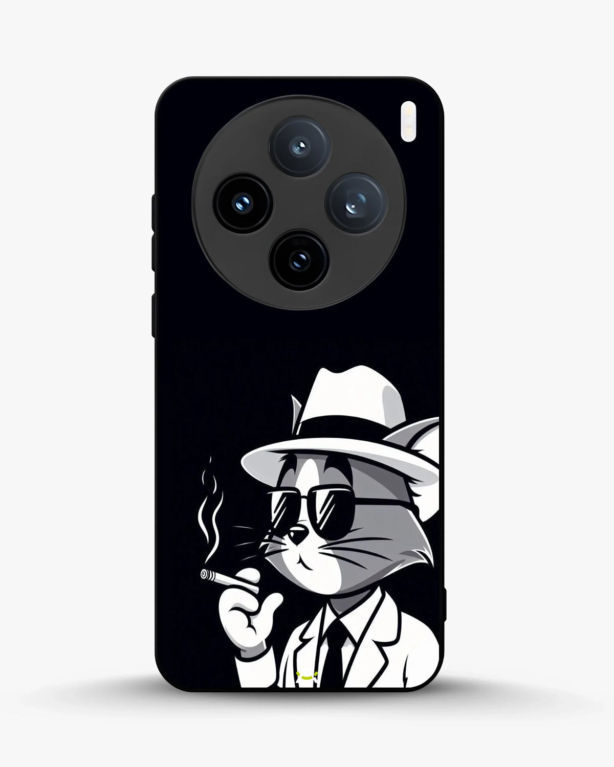 Cat Detective Phone Case - Monochrome Art Print for iPhone, Samsung, Pixel, OnePlus & Vivo