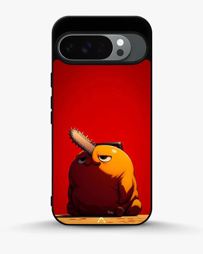 Chainsaw Devil Anime Phone Case - Orange & Red Print for iPhone, Samsung, Pixel, OnePlus & Vivo