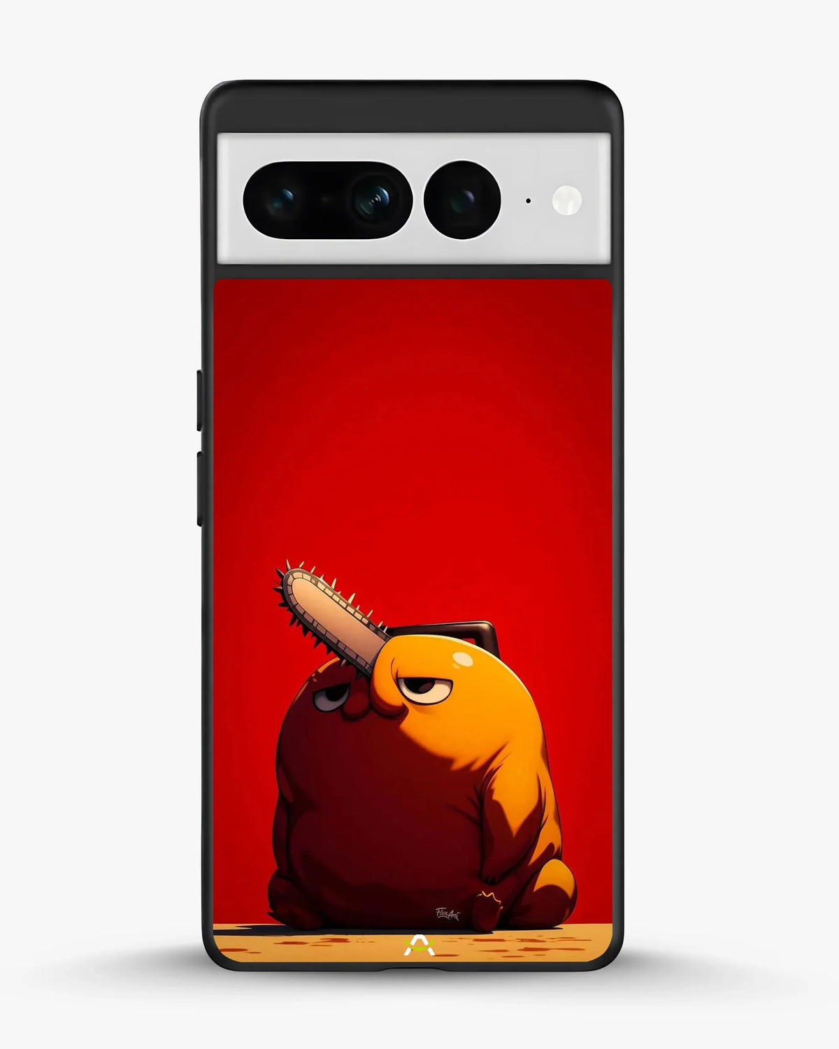 Chainsaw Devil Anime Phone Case - Orange & Red Print for iPhone, Samsung, Pixel, OnePlus & Vivo