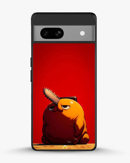 Chainsaw Devil Anime Phone Case - Orange & Red Print for iPhone, Samsung, Pixel, OnePlus & Vivo