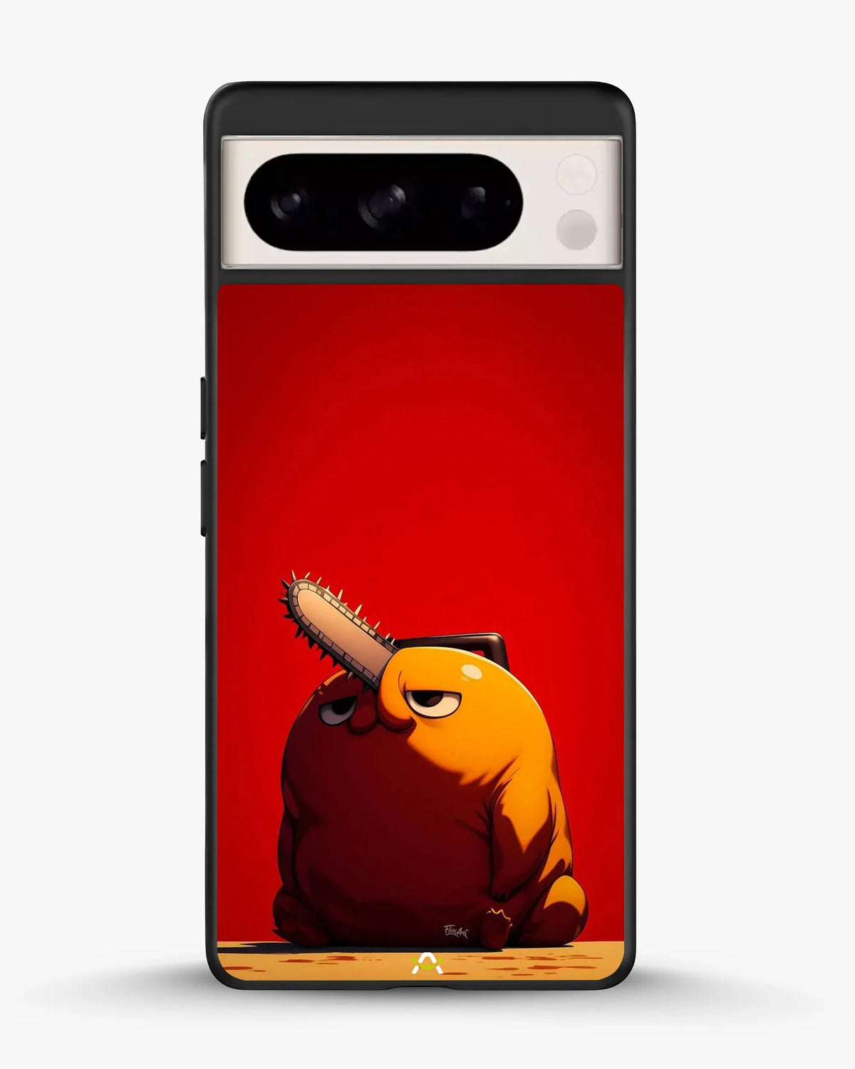 Chainsaw Devil Anime Phone Case - Orange & Red Print for iPhone, Samsung, Pixel, OnePlus & Vivo