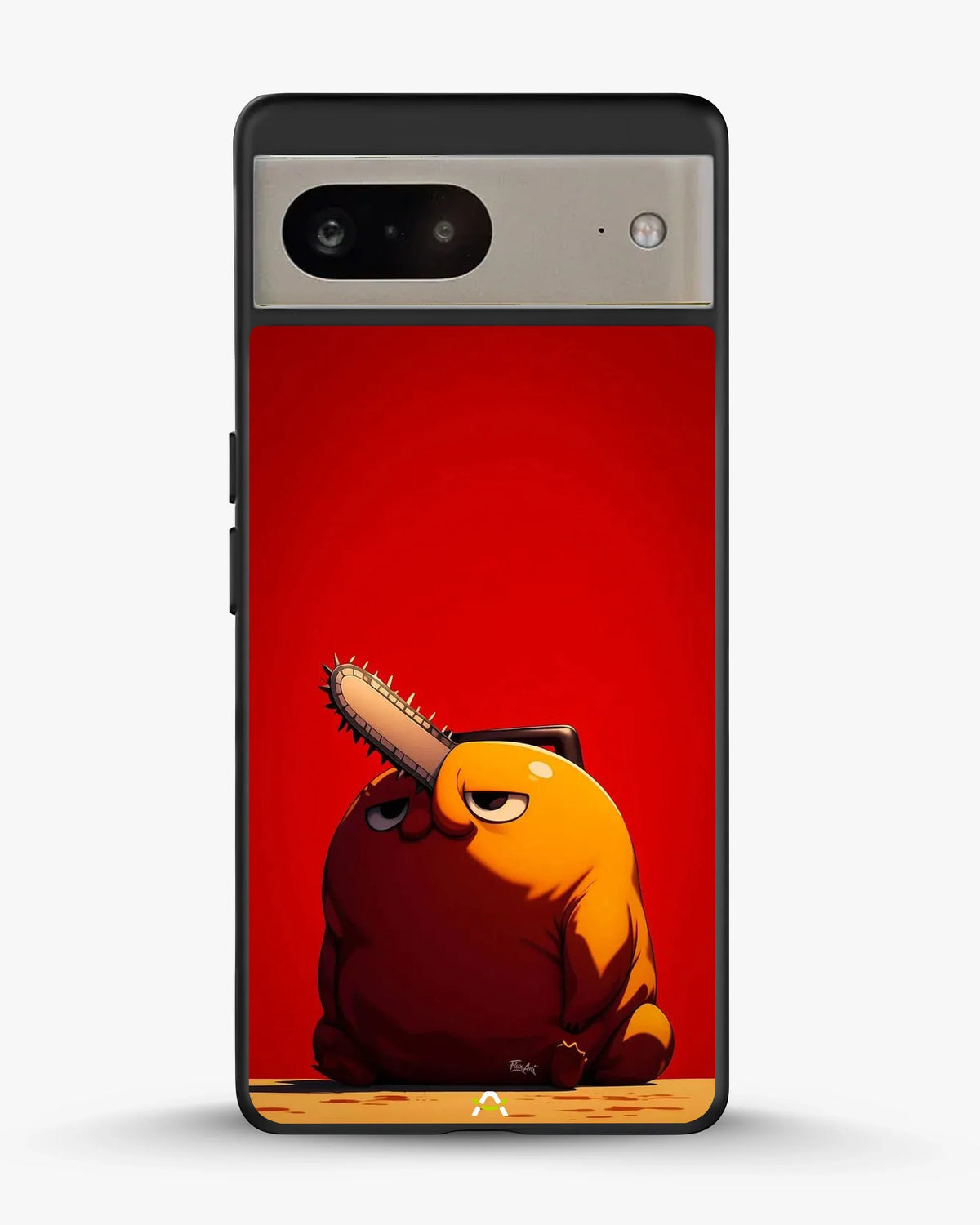 Chainsaw Devil Anime Phone Case - Orange & Red Print for iPhone, Samsung, Pixel, OnePlus & Vivo