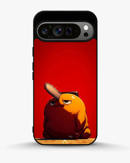 Chainsaw Devil Anime Phone Case - Orange & Red Print for iPhone, Samsung, Pixel, OnePlus & Vivo