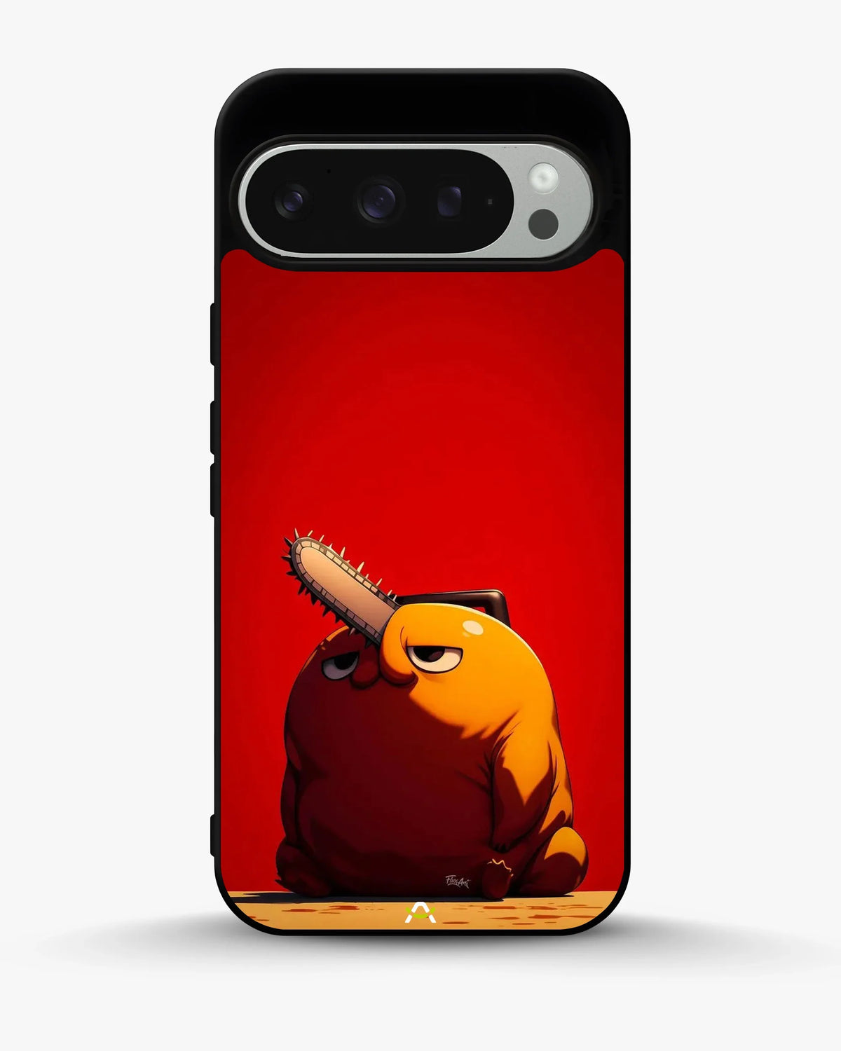 Chainsaw Devil Anime Phone Case - Orange & Red Print for iPhone, Samsung, Pixel, OnePlus & Vivo