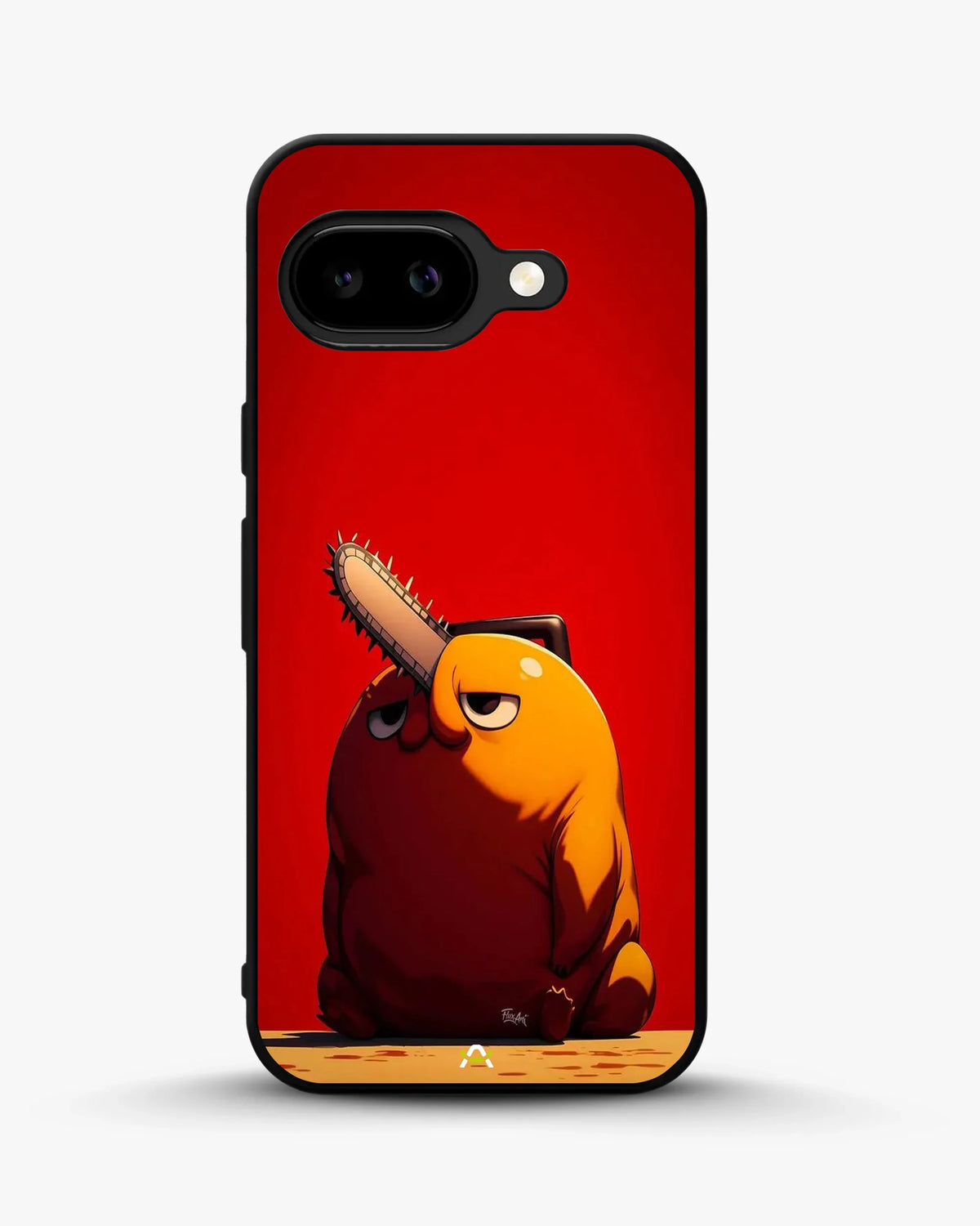 Chainsaw Devil Anime Phone Case - Orange & Red Print for iPhone, Samsung, Pixel, OnePlus & Vivo