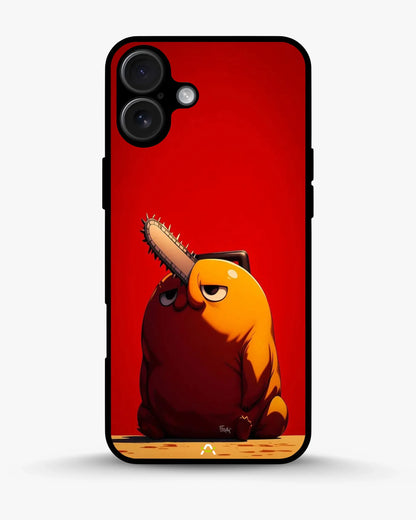 Chainsaw Devil Anime Phone Case - Orange & Red Print for iPhone, Samsung, Pixel, OnePlus & Vivo