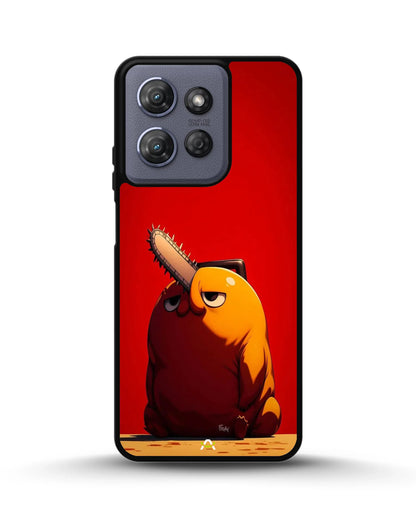Chainsaw Devil Anime Phone Case - Orange & Red Print for iPhone, Samsung, Pixel, OnePlus & Vivo