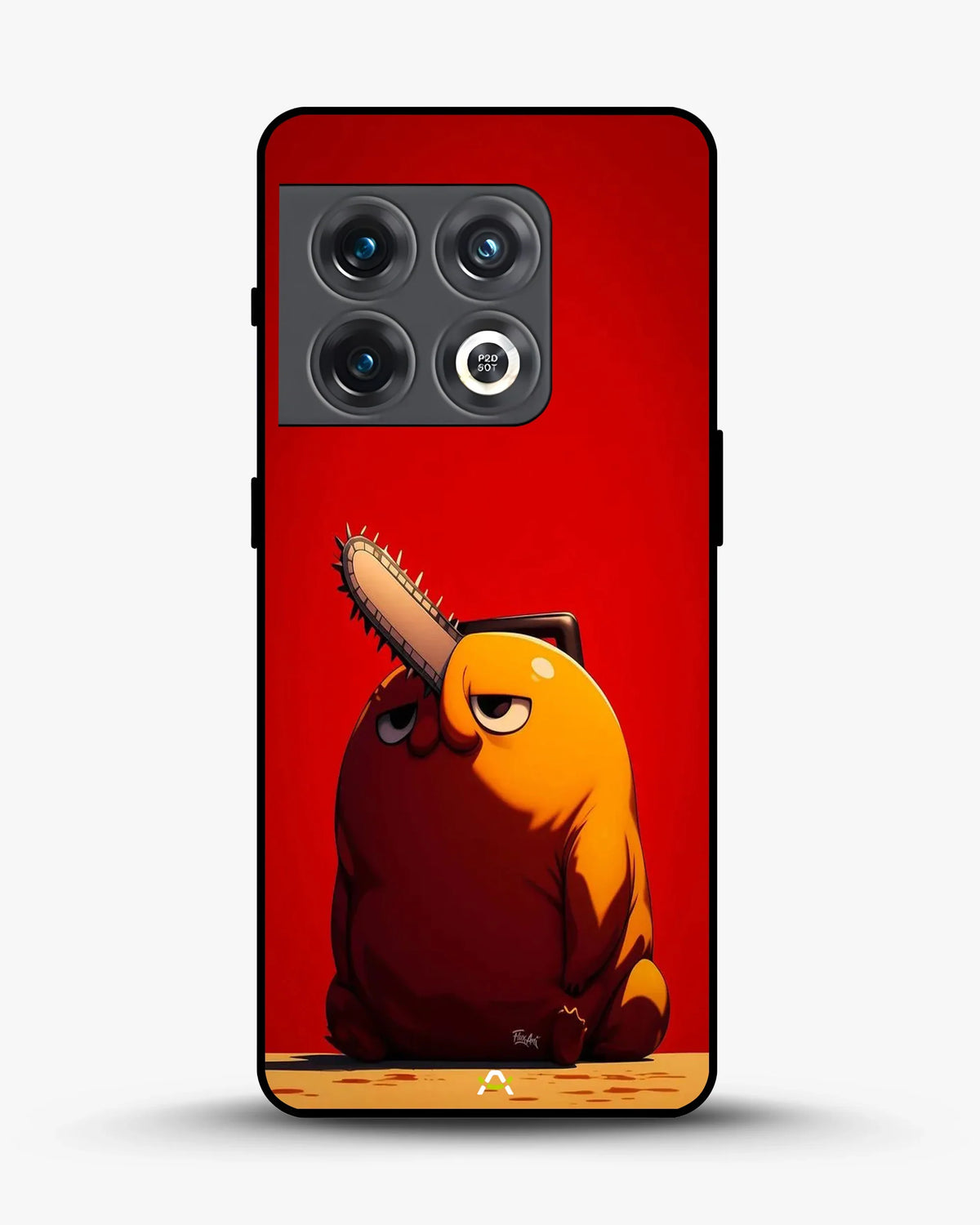 Chainsaw Devil Anime Phone Case - Orange & Red Print for iPhone, Samsung, Pixel, OnePlus & Vivo