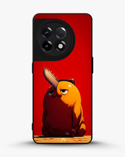 Chainsaw Devil Anime Phone Case - Orange & Red Print for iPhone, Samsung, Pixel, OnePlus & Vivo