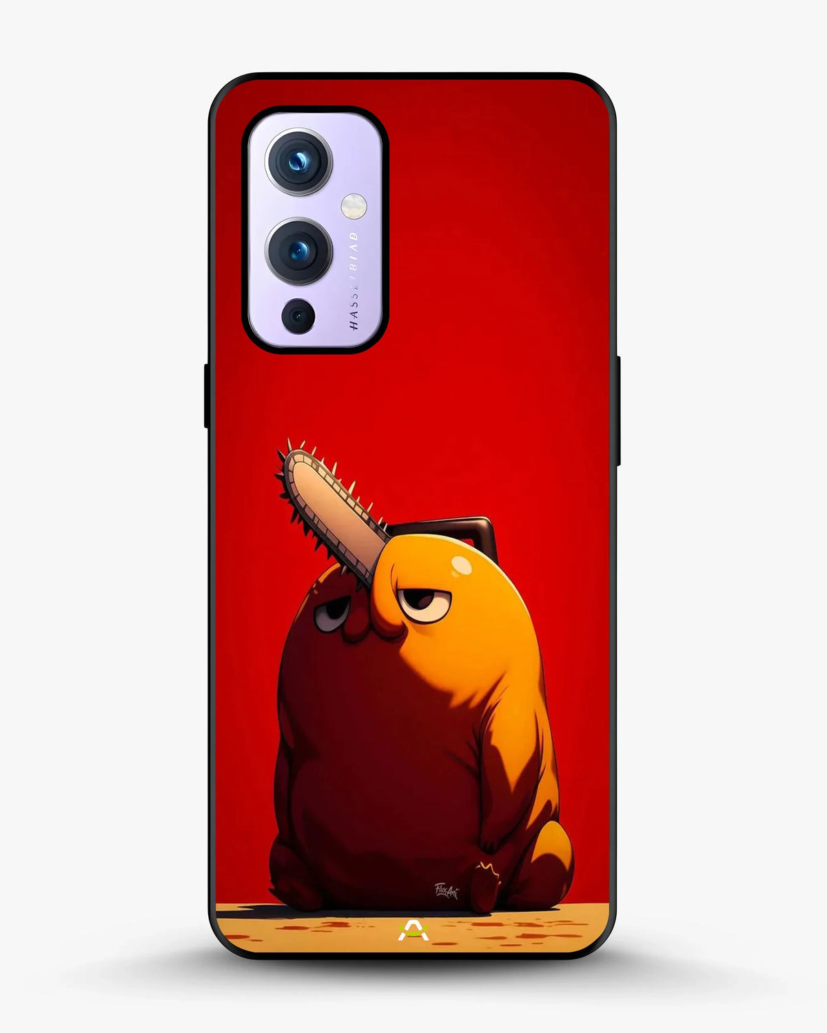 Chainsaw Devil Anime Phone Case - Orange & Red Print for iPhone, Samsung, Pixel, OnePlus & Vivo