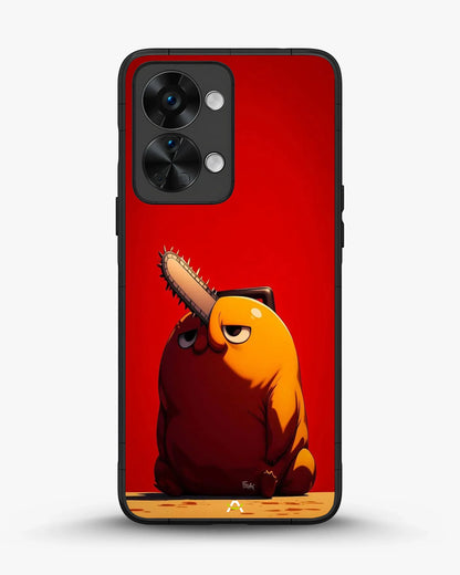Chainsaw Devil Anime Phone Case - Orange & Red Print for iPhone, Samsung, Pixel, OnePlus & Vivo