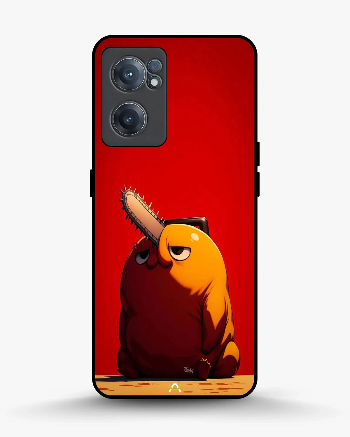 Chainsaw Devil Anime Phone Case - Orange & Red Print for iPhone, Samsung, Pixel, OnePlus & Vivo