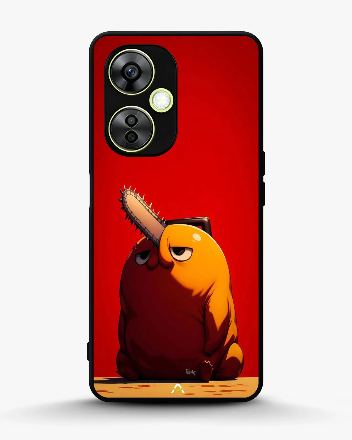 Chainsaw Devil Anime Phone Case - Orange & Red Print for iPhone, Samsung, Pixel, OnePlus & Vivo