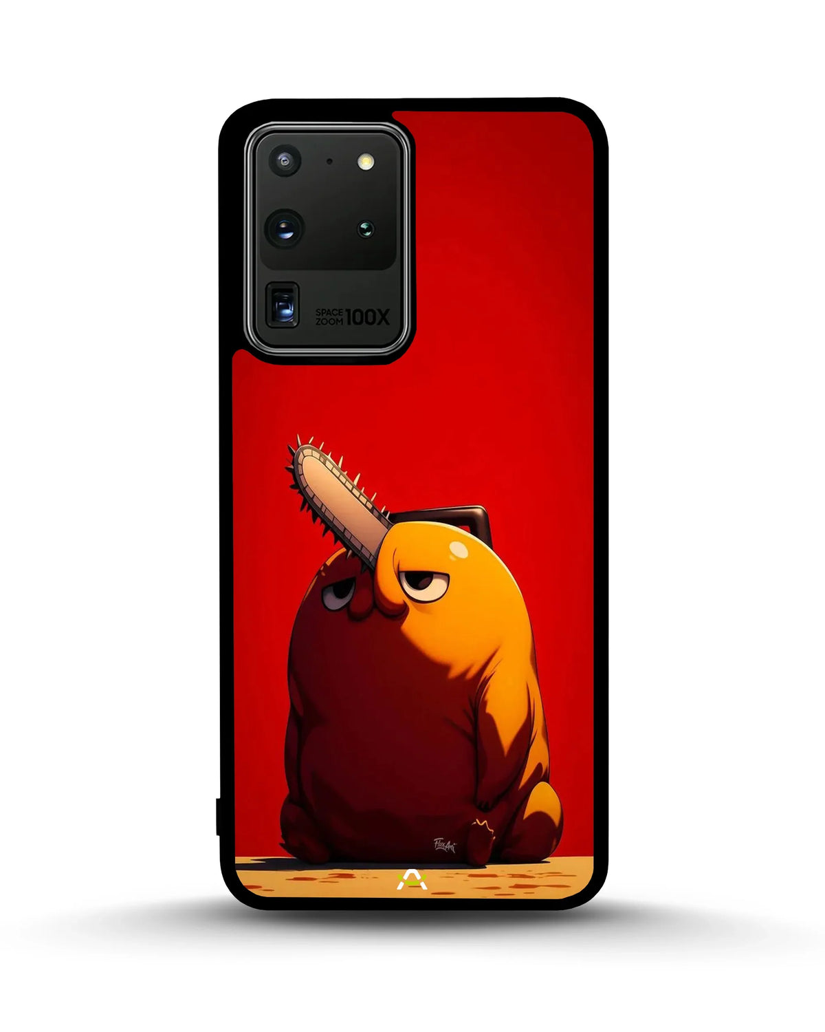 Chainsaw Devil Anime Phone Case - Orange & Red Print for iPhone, Samsung, Pixel, OnePlus & Vivo