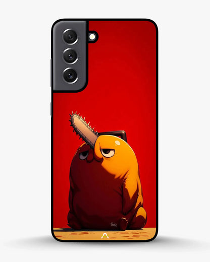 Chainsaw Devil Anime Phone Case - Orange & Red Print for iPhone, Samsung, Pixel, OnePlus & Vivo