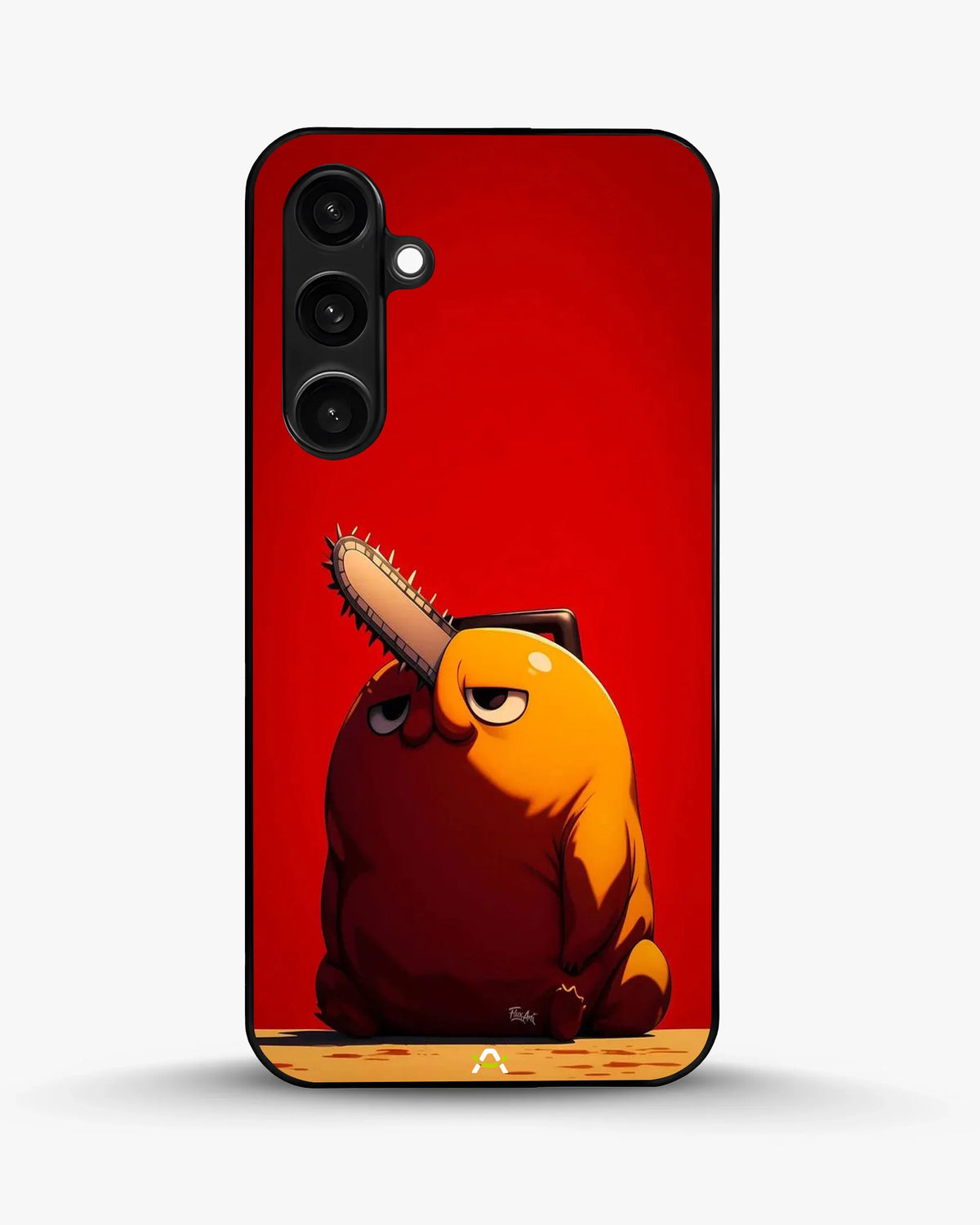 Chainsaw Devil Anime Phone Case - Orange & Red Print for iPhone, Samsung, Pixel, OnePlus & Vivo