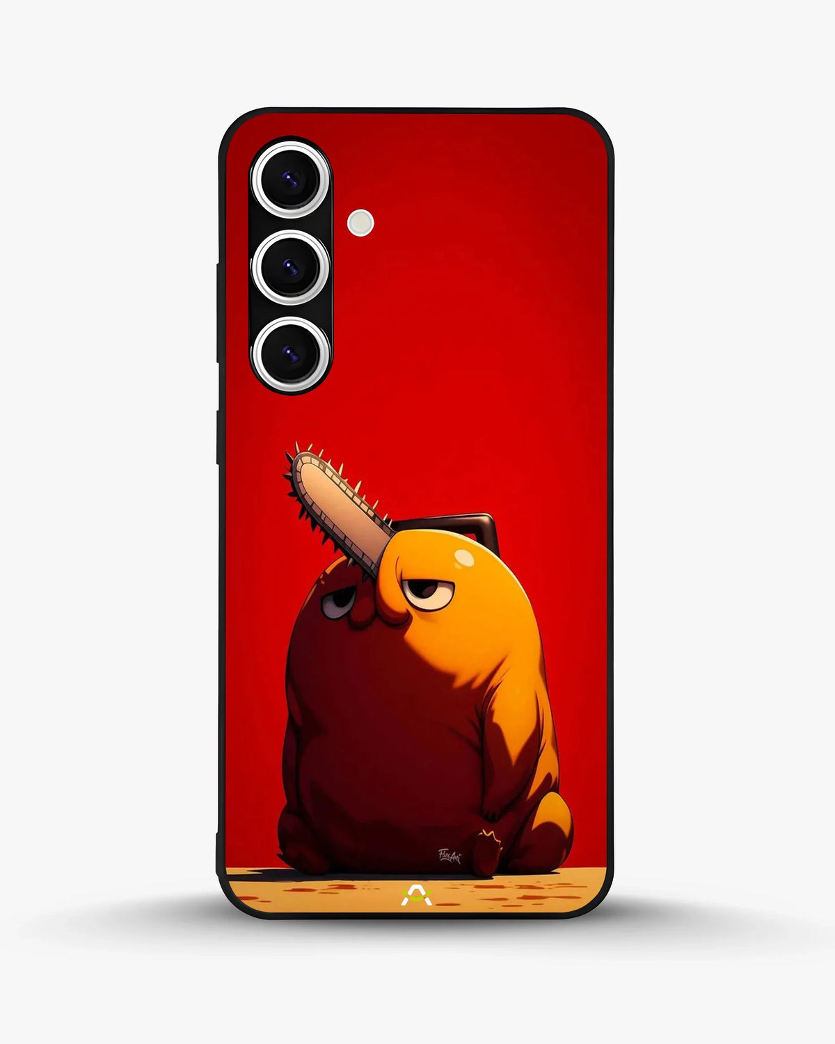 Chainsaw Devil Anime Phone Case - Orange & Red Print for iPhone, Samsung, Pixel, OnePlus & Vivo