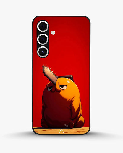 Chainsaw Devil Anime Phone Case - Orange & Red Print for iPhone, Samsung, Pixel, OnePlus & Vivo