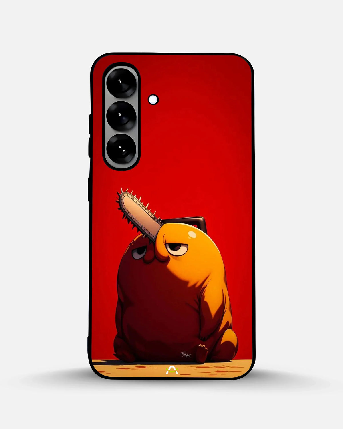 Chainsaw Devil Anime Phone Case - Orange & Red Print for iPhone, Samsung, Pixel, OnePlus & Vivo
