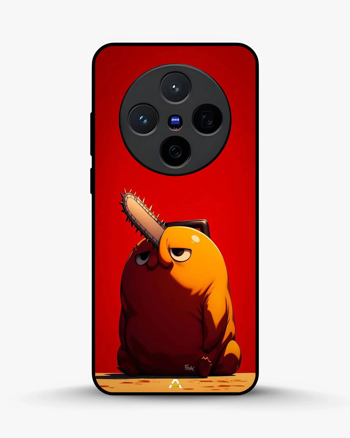 Chainsaw Devil Anime Phone Case - Orange & Red Print for iPhone, Samsung, Pixel, OnePlus & Vivo