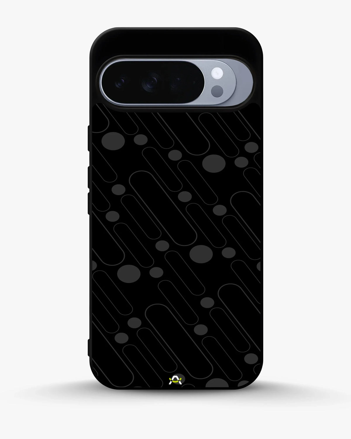 Charcoal Geometric Lines Phone Case - Glossy Aluminum Cover for iPhone, Samsung, Pixel, OnePlus & Vivo