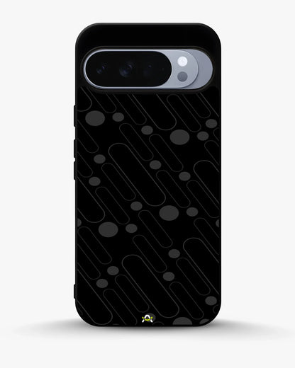 Charcoal Geometric Lines Phone Case - Glossy Aluminum Cover for iPhone, Samsung, Pixel, OnePlus & Vivo
