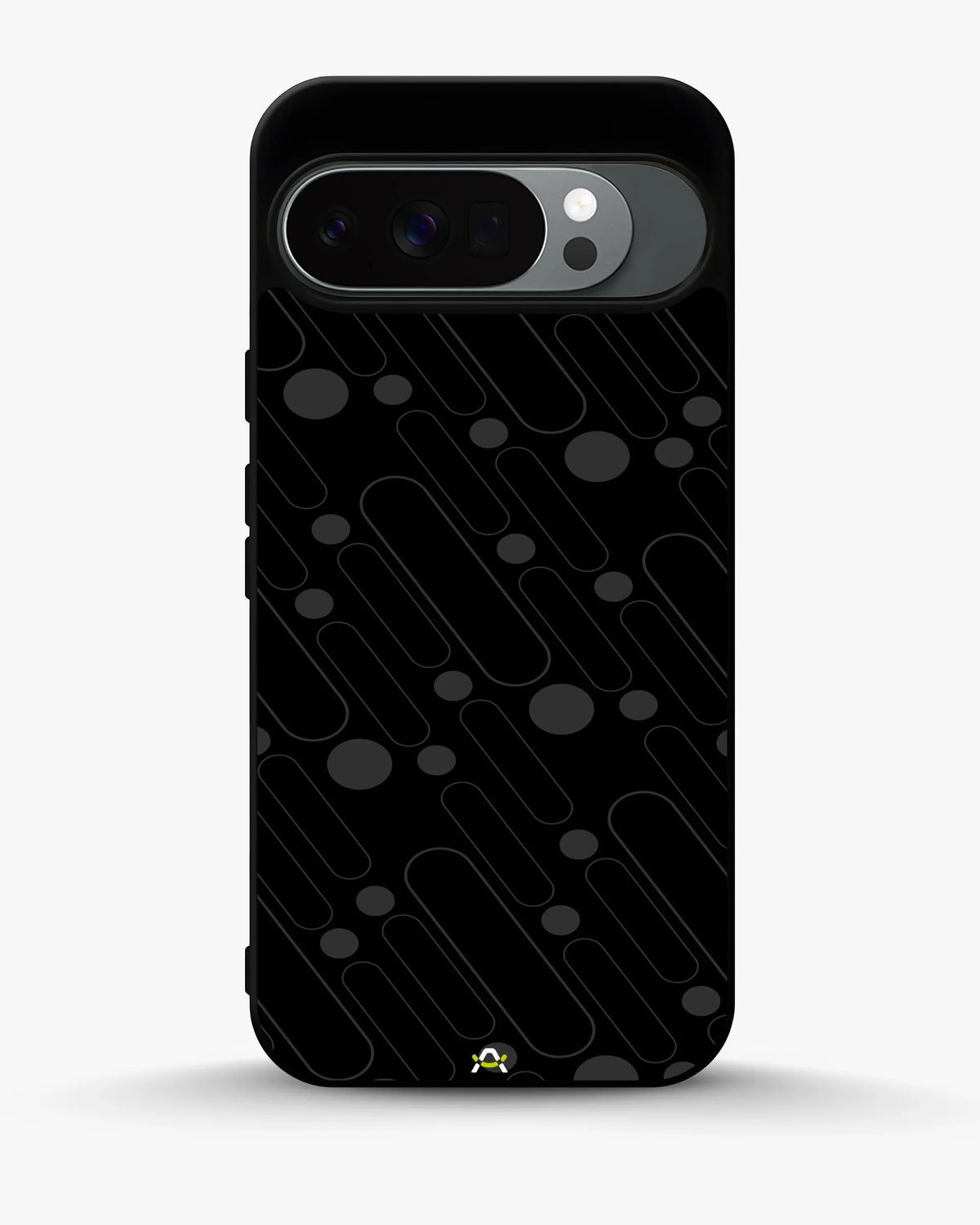 Charcoal Geometric Lines Phone Case - Glossy Aluminum Cover for iPhone, Samsung, Pixel, OnePlus & Vivo