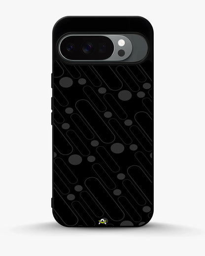 Charcoal Geometric Lines Phone Case - Glossy Aluminum Cover for iPhone, Samsung, Pixel, OnePlus & Vivo