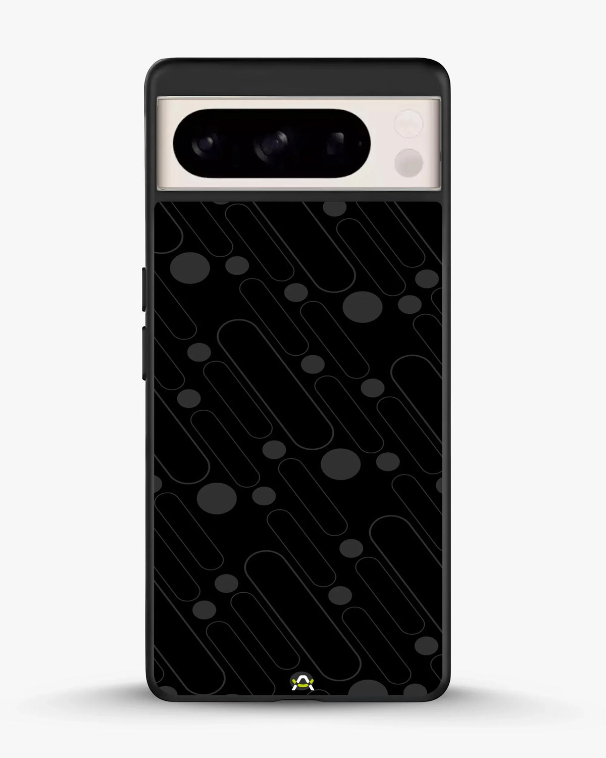 Charcoal Geometric Lines Phone Case - Glossy Aluminum Cover for iPhone, Samsung, Pixel, OnePlus & Vivo