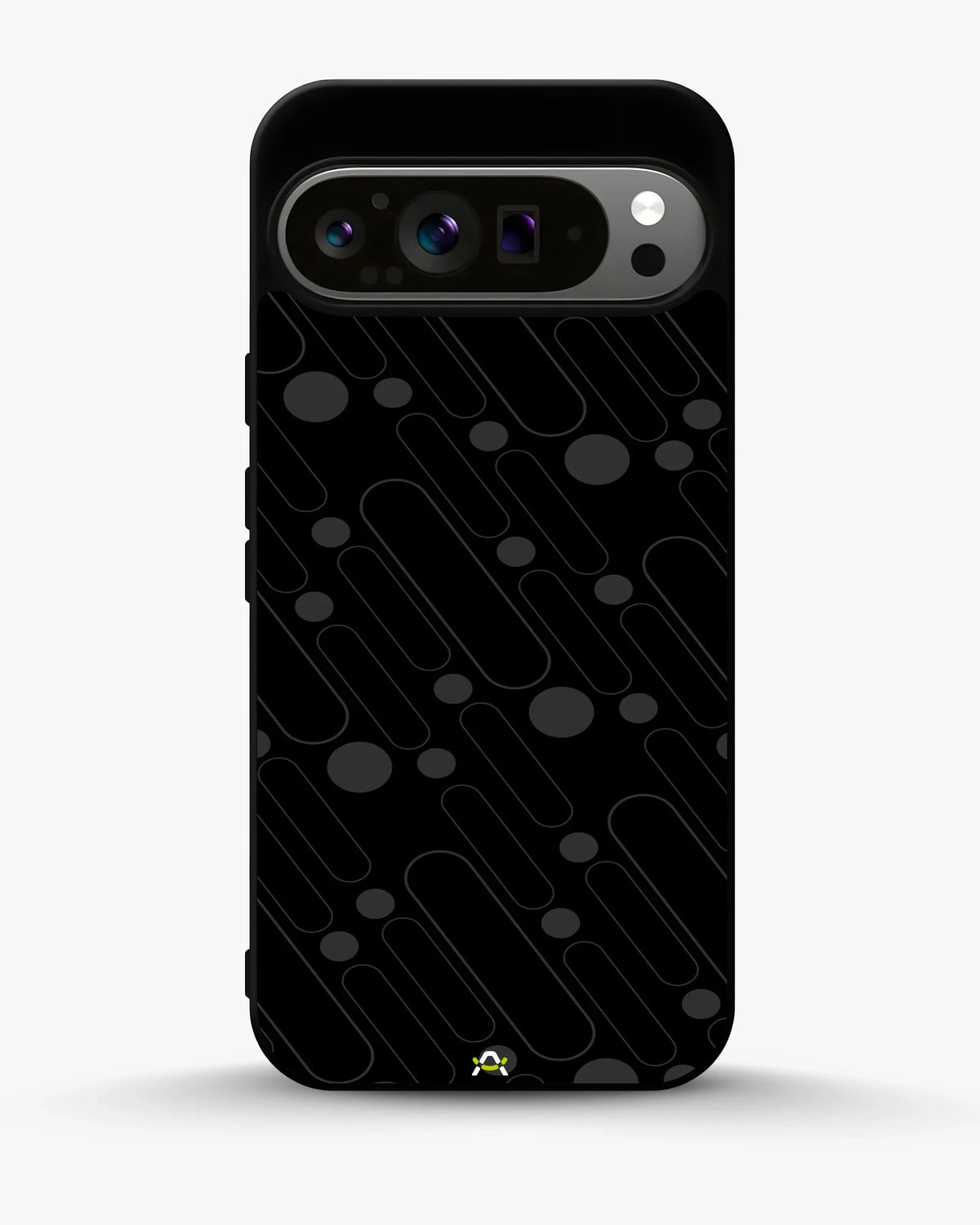 Charcoal Geometric Lines Phone Case - Glossy Aluminum Cover for iPhone, Samsung, Pixel, OnePlus & Vivo