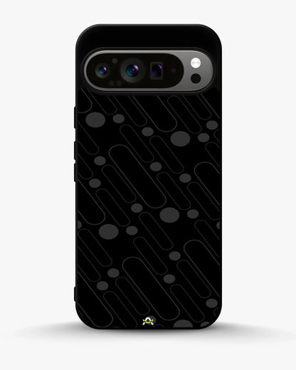 Charcoal Geometric Lines Phone Case - Glossy Aluminum Cover for iPhone, Samsung, Pixel, OnePlus & Vivo