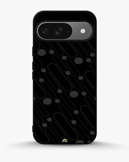 Charcoal Geometric Lines Phone Case - Glossy Aluminum Cover for iPhone, Samsung, Pixel, OnePlus & Vivo