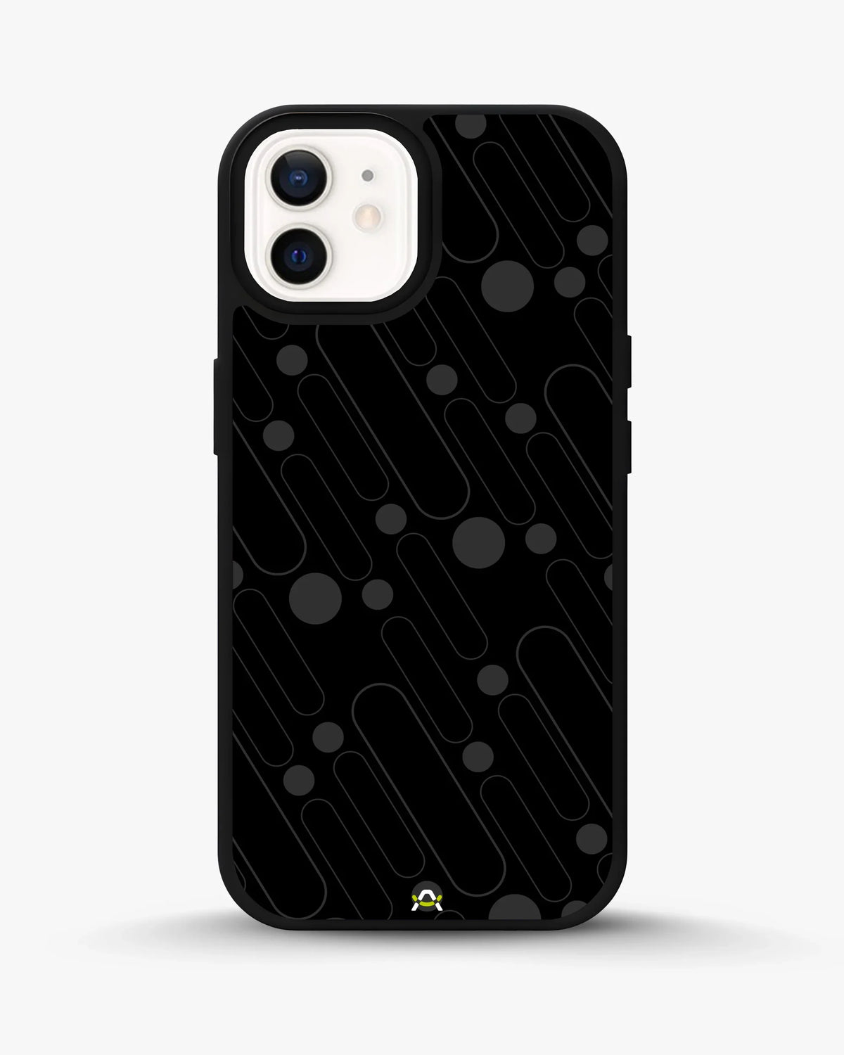 Charcoal Geometric Lines Phone Case - Glossy Aluminum Cover for iPhone, Samsung, Pixel, OnePlus & Vivo