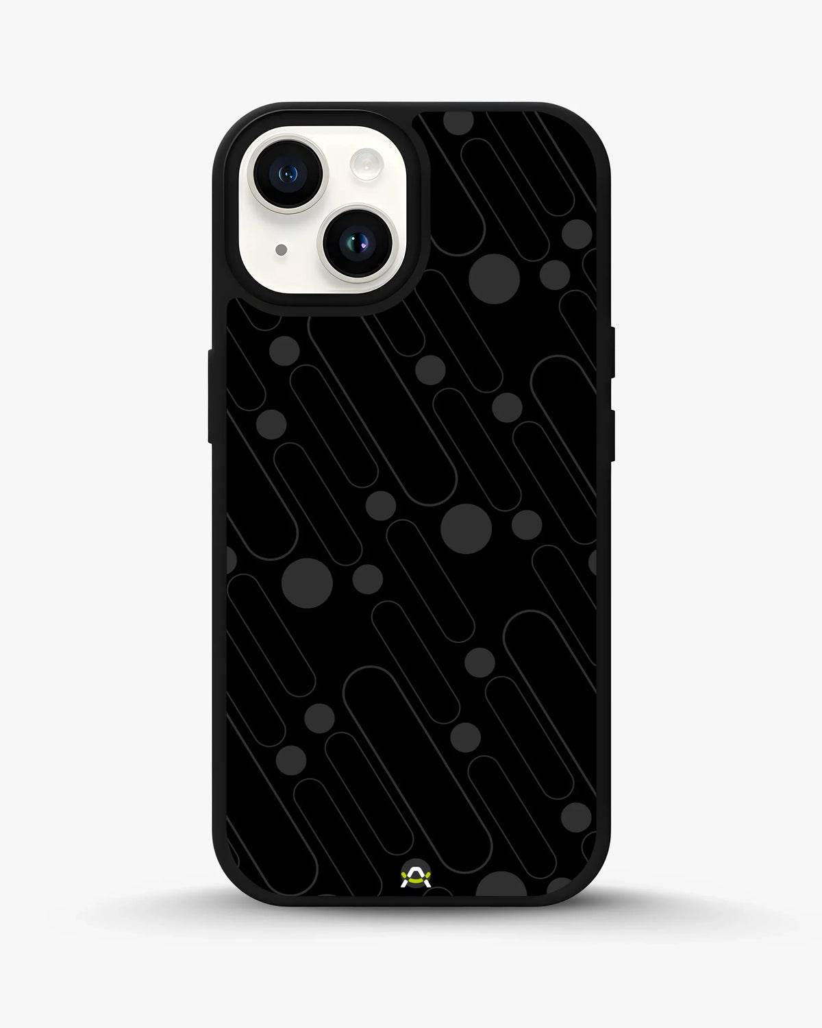 Charcoal Geometric Lines Phone Case - Glossy Aluminum Cover for iPhone, Samsung, Pixel, OnePlus & Vivo