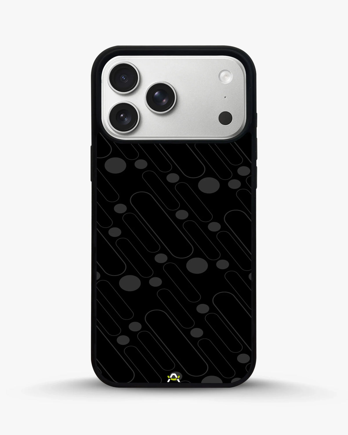 Charcoal Geometric Lines Phone Case - Glossy Aluminum Cover for iPhone, Samsung, Pixel, OnePlus & Vivo