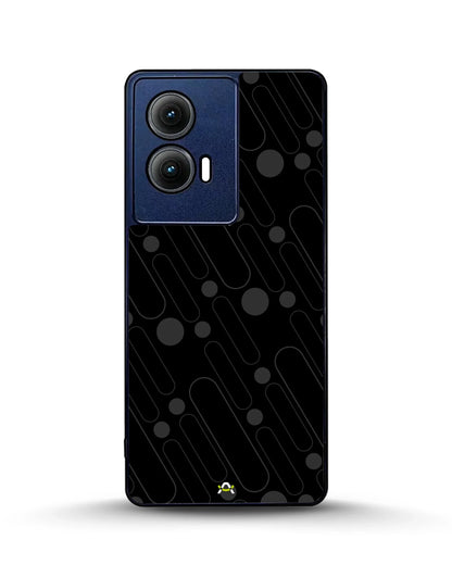 Charcoal Geometric Lines Phone Case - Glossy Aluminum Cover for iPhone, Samsung, Pixel, OnePlus & Vivo