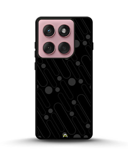 Charcoal Geometric Lines Phone Case - Glossy Aluminum Cover for iPhone, Samsung, Pixel, OnePlus & Vivo
