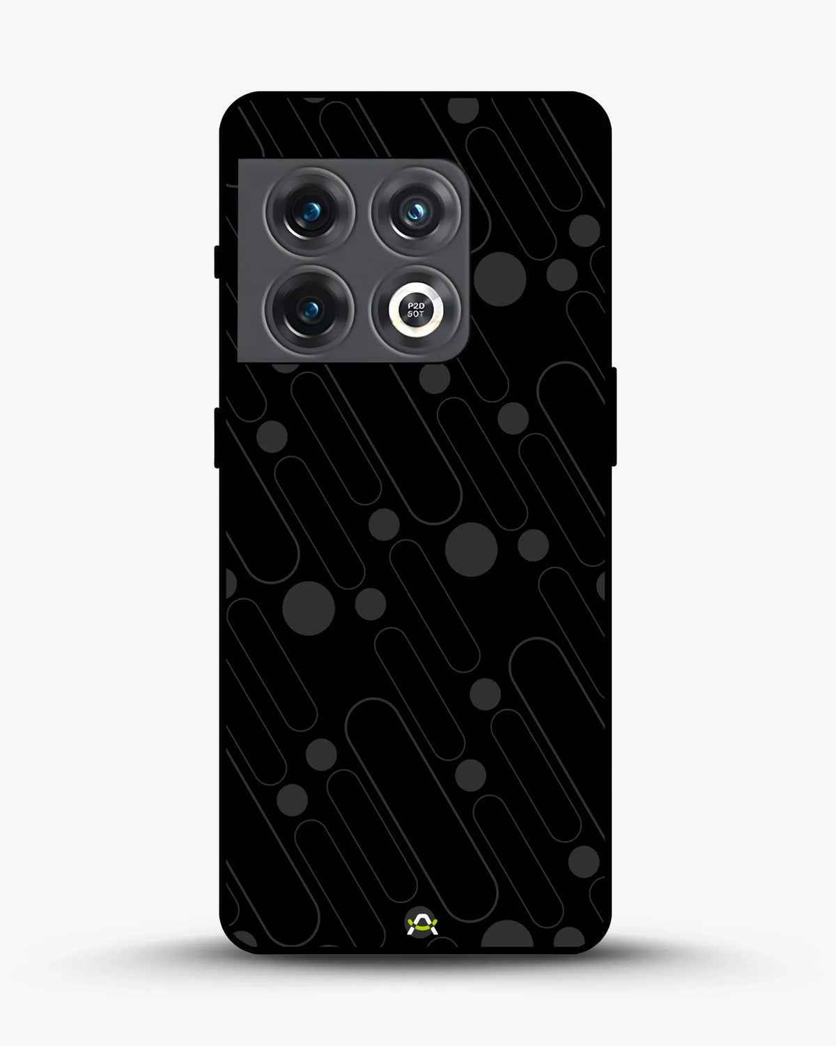 Charcoal Geometric Lines Phone Case - Glossy Aluminum Cover for iPhone, Samsung, Pixel, OnePlus & Vivo