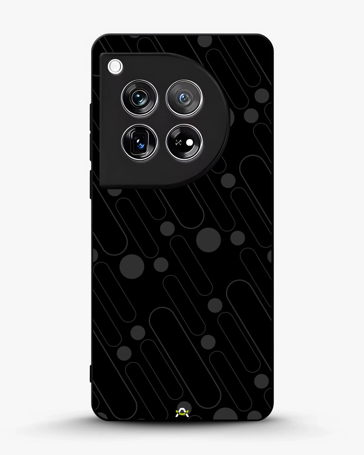 Charcoal Geometric Lines Phone Case - Glossy Aluminum Cover for iPhone, Samsung, Pixel, OnePlus & Vivo