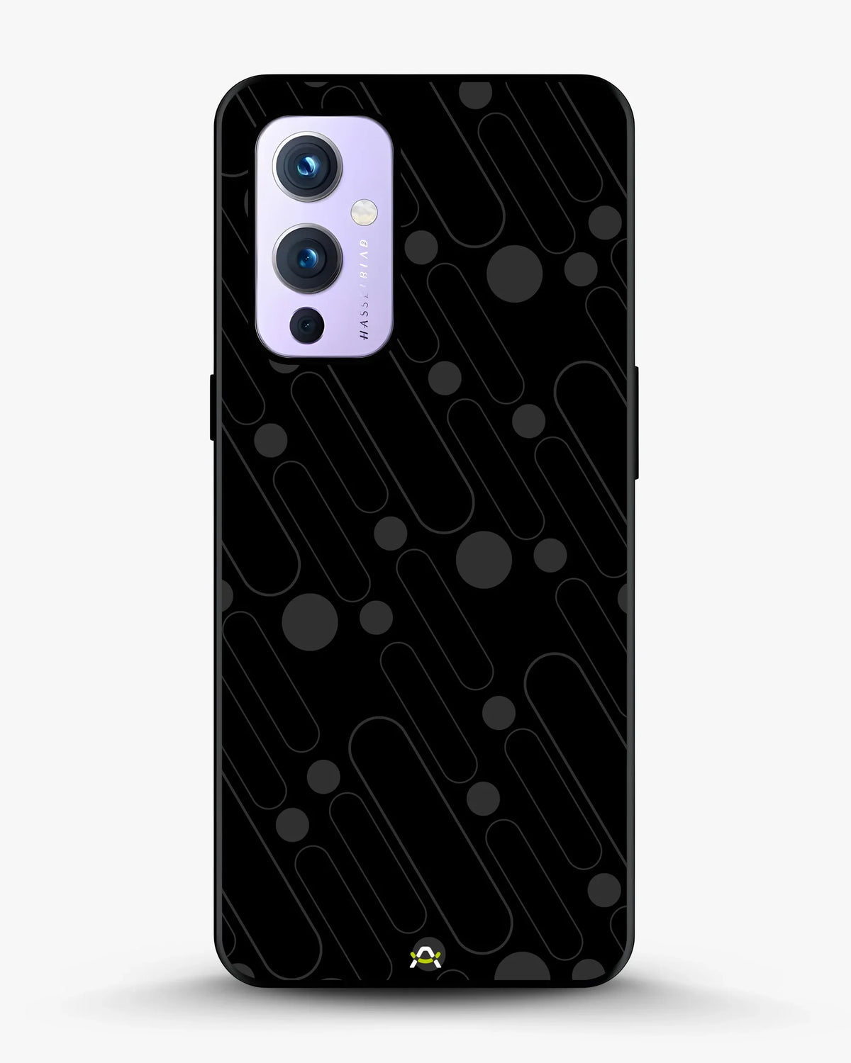Charcoal Geometric Lines Phone Case - Glossy Aluminum Cover for iPhone, Samsung, Pixel, OnePlus & Vivo