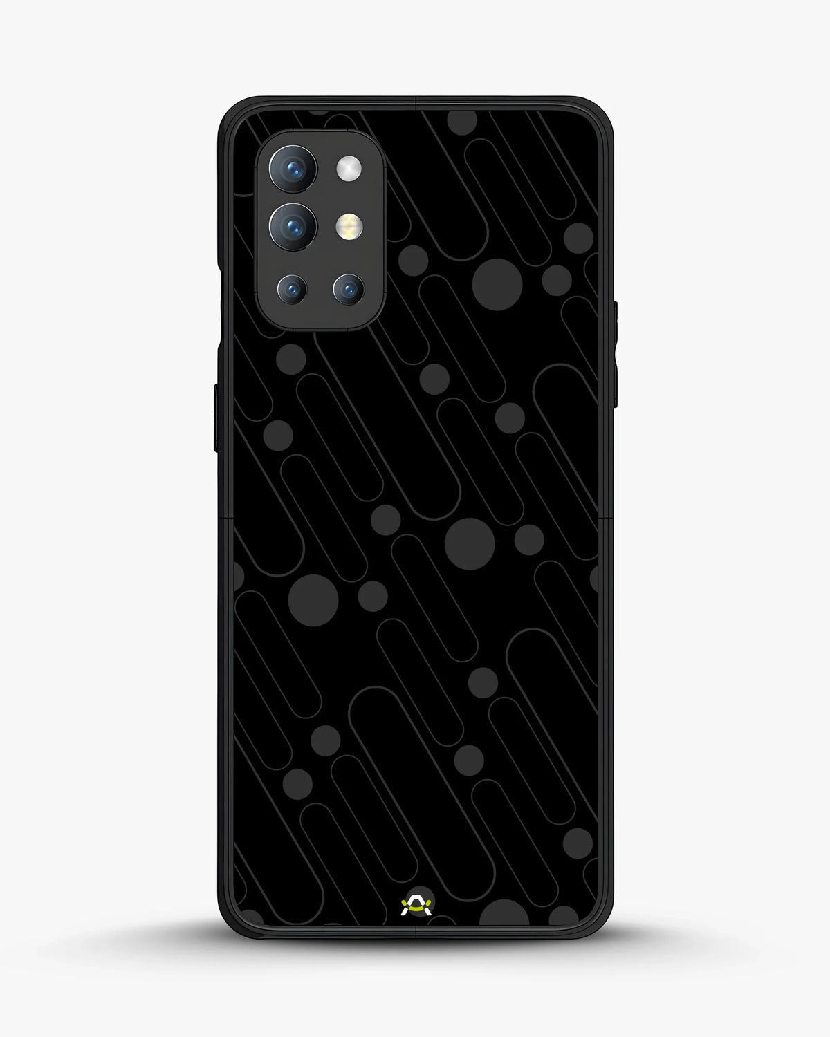 Charcoal Geometric Lines Phone Case - Glossy Aluminum Cover for iPhone, Samsung, Pixel, OnePlus & Vivo