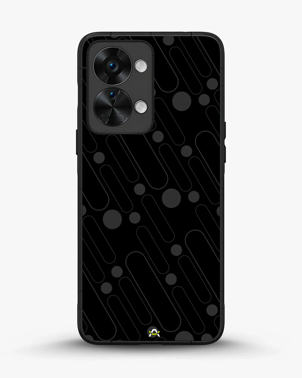 Charcoal Geometric Lines Phone Case - Glossy Aluminum Cover for iPhone, Samsung, Pixel, OnePlus & Vivo