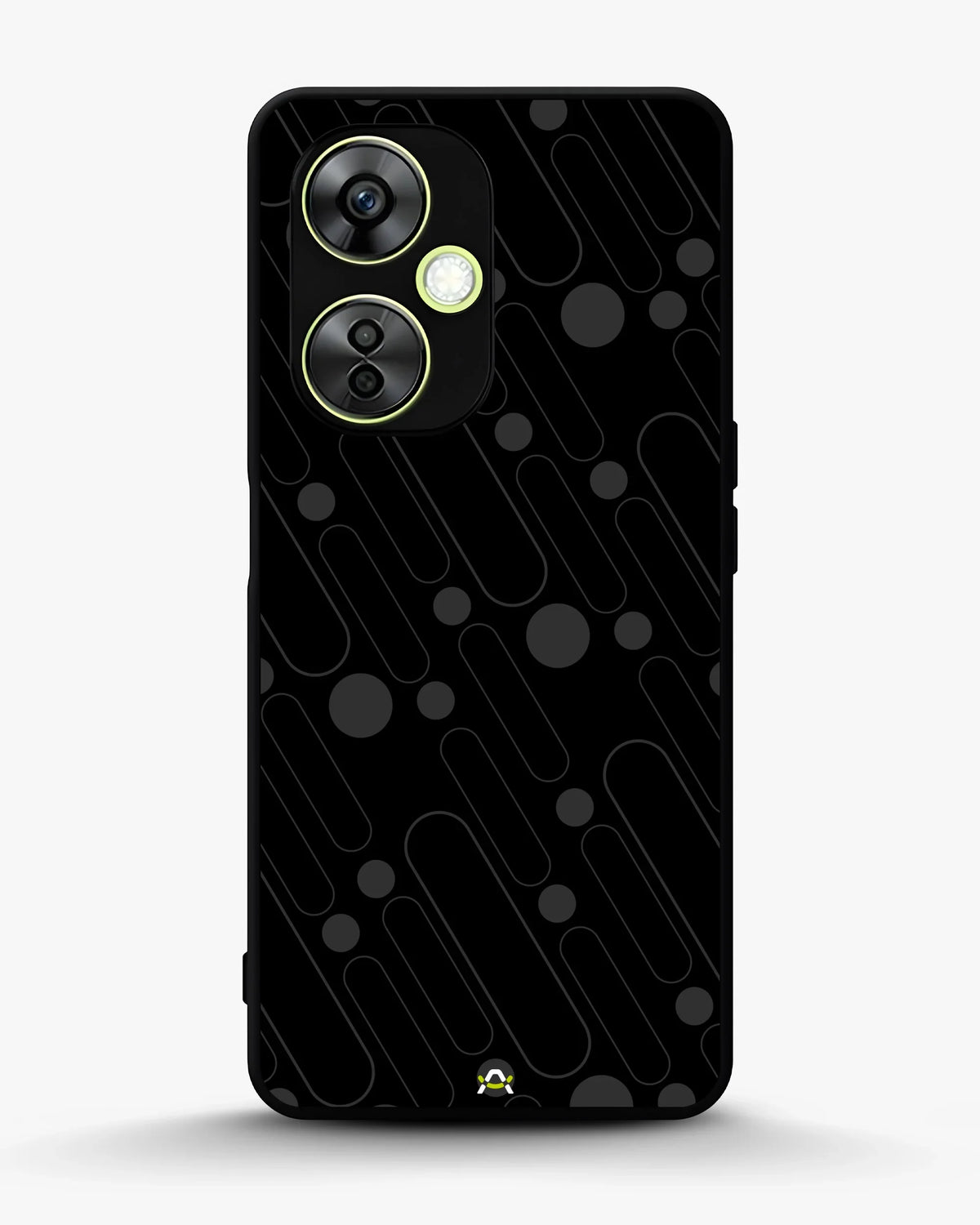 Charcoal Geometric Lines Phone Case - Glossy Aluminum Cover for iPhone, Samsung, Pixel, OnePlus & Vivo