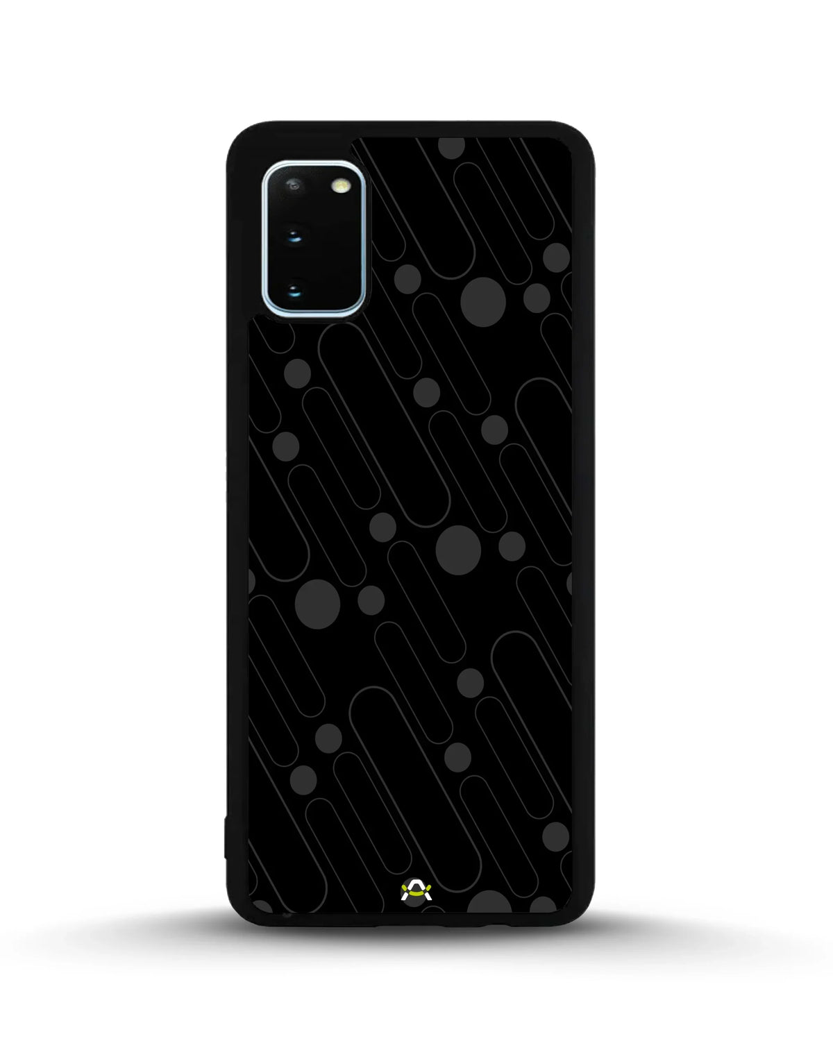 Charcoal Geometric Lines Phone Case - Glossy Aluminum Cover for iPhone, Samsung, Pixel, OnePlus & Vivo