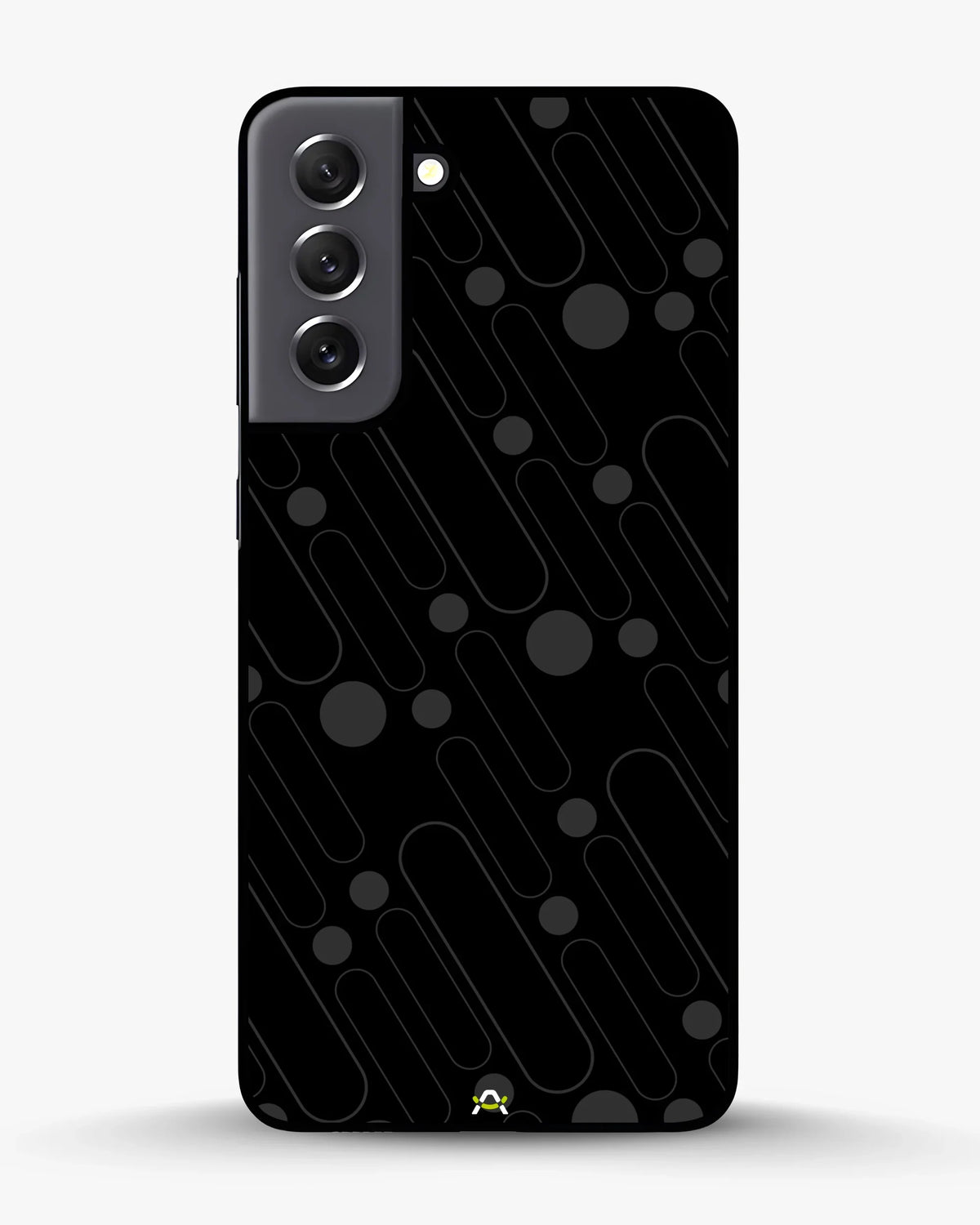 Charcoal Geometric Lines Phone Case - Glossy Aluminum Cover for iPhone, Samsung, Pixel, OnePlus & Vivo