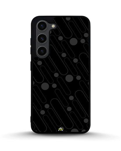 Charcoal Geometric Lines Phone Case - Glossy Aluminum Cover for iPhone, Samsung, Pixel, OnePlus & Vivo